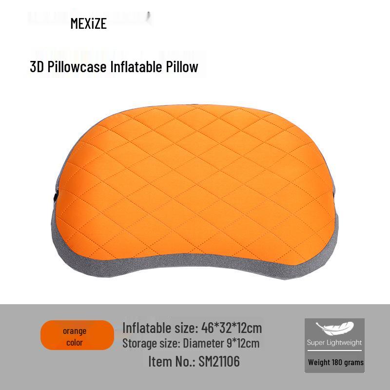 Portable Inflatable Travel Pillow: Outdoor, Camping, Car, Airplane, Lumbar Support