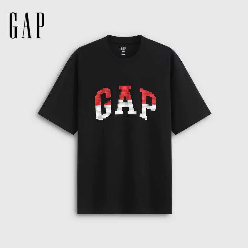 GAP Unisex Logo Print Loose Short-Sleeve T-Shirt