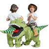 Oppblåsbar Velociraptor-kostyme Voksen Mellomstor Liten Størrelse Halloween Jul Karneval Cosplay Fest Festival Arrangement Rekvisitt