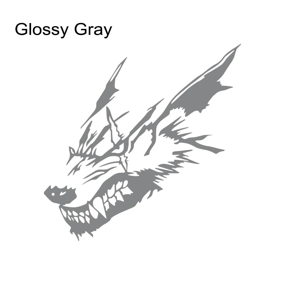 Car Stickers Wolf Head Pattern Vinyl Decal Waterproof Personalized Art Sticker Body Window Door Auto Exterior Decor Accessories