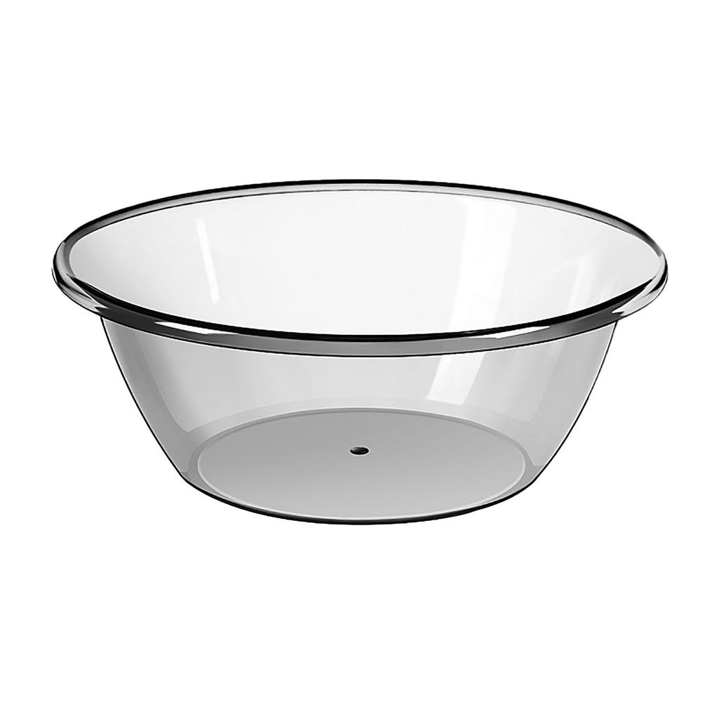 Wash Basin Transparent Round Washing Basin Kids Bath Basin Household Laundry Basin Face Cleansing