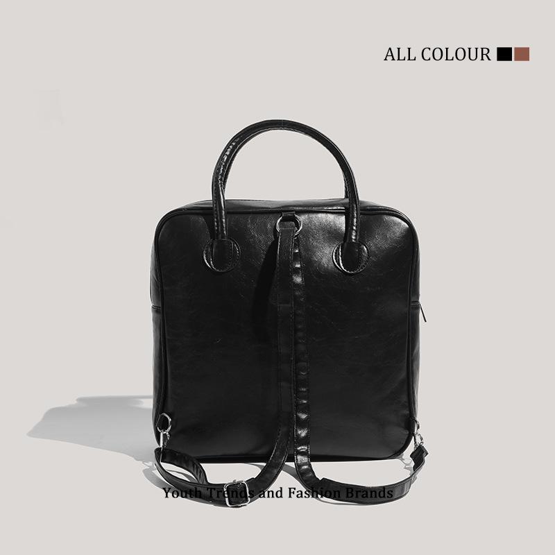 Fall and Winter Large Capacity Commuter Backpack College Vintage Niche Multi Pocket Handbag