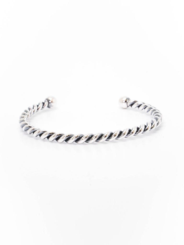Harang Hr 11B_Silver Twist Bangle Bracelet