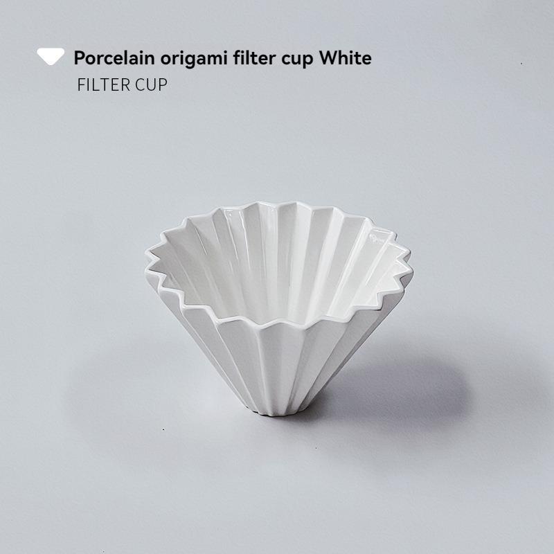 Ceramic Drip Filter Coffee Origami Filter Cup Hand Brewed Single Product Drip Filter Cake Cup Filter Cup