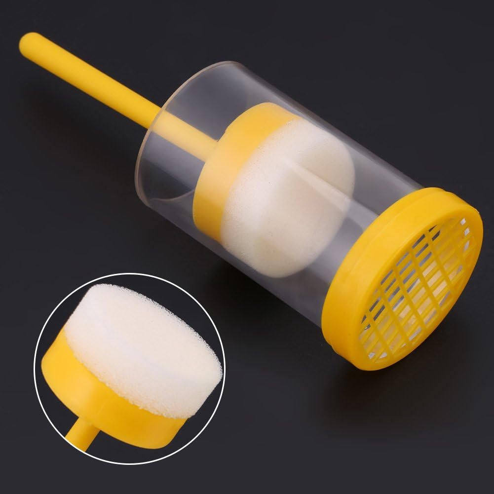 Walfront 1pc Queen Bee Marker Marking Cage Bottle & Soft Plunger Beekeeping Tackle Beekeeper Tool, Toolbox