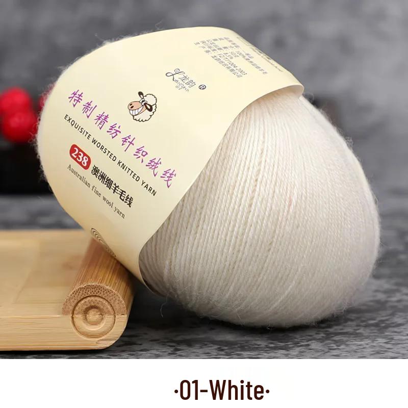 Hand-Knitted Cashmere Mohair Baby Sweater Yarn