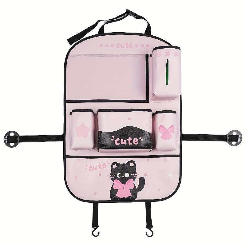 Car seat cushion cute striped cat car seat cushion winter plush comfortable warm car seat cushion
