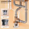 50/75mm Kitchen Sink Drain Connector Kit, Universal Drainage Pipe Installation Set For Home & Kitchen Use, Easy Plumbing