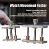 2Pcs Watch Movement Clamp Aluminum Alloy Case Vice Holder Adjustable Repairing Tools