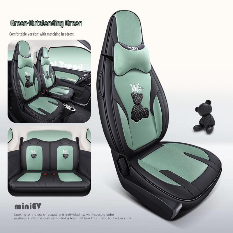 Anwendbares Wuling Hongguang MINIEV Technologie Bär Cartoon Autositzkissen für alle Jahreszeiten