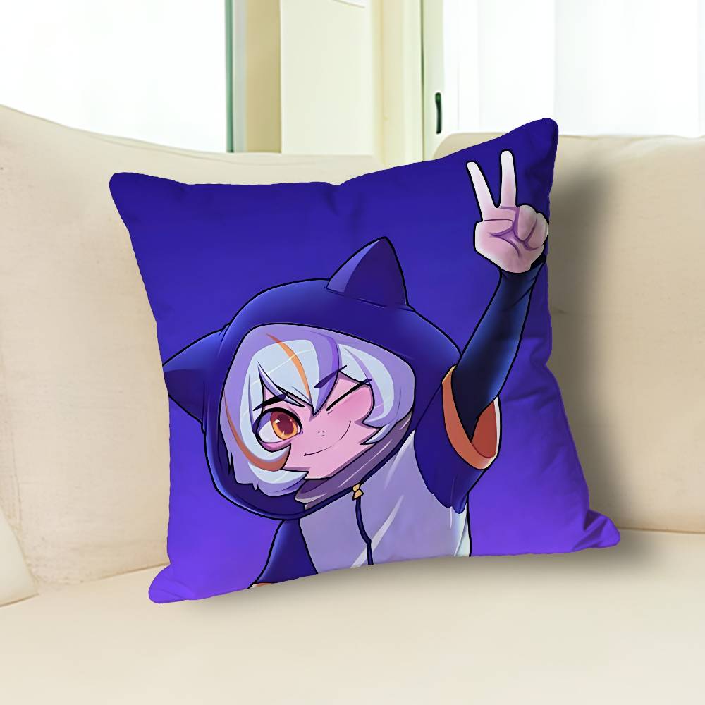 Cute C-Chuy M-Mines Anime Celebrity Merchandise All-Match Printed Pillow Case Sofa Car Office Room Decoration Protector