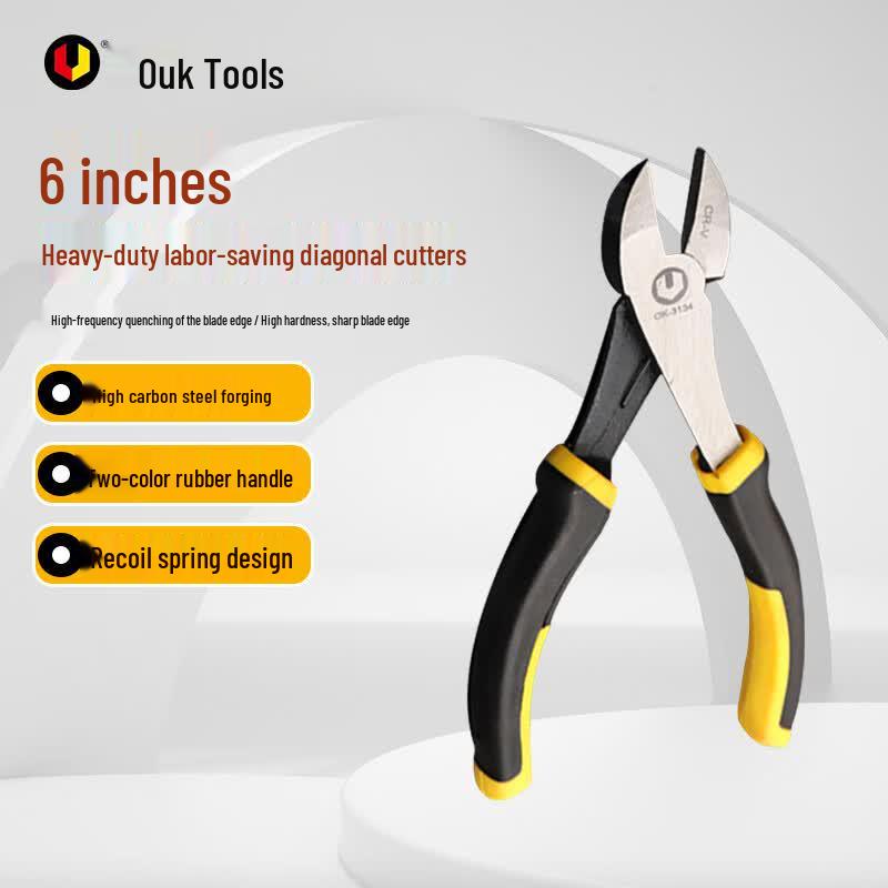 Ouke 6-inch Heavy-Duty Diagonal Cutting Plier