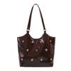 Large Capacity Bag for Women 2024 New Versatile Stylish Single Shoulder Handbag Retro Simple Elegant Commuter Tote Bag