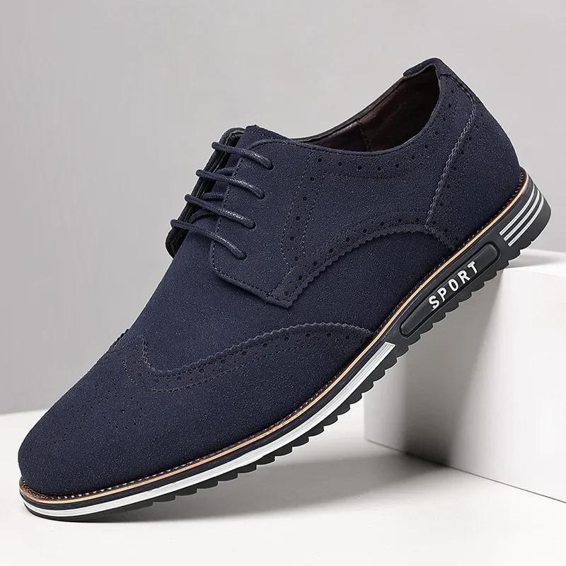 Herren Wildlederimitat Schnürschuh Schwarz Oxford Schuh für Herren Flach Neuer Mode Sneaker Mann Herbst Atmungsaktiv Bequem Lässiger Herrenschuh