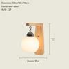 Japanese Minimalist Wooden Wall Lamp for Bedroom, Living Room, or Staircase
