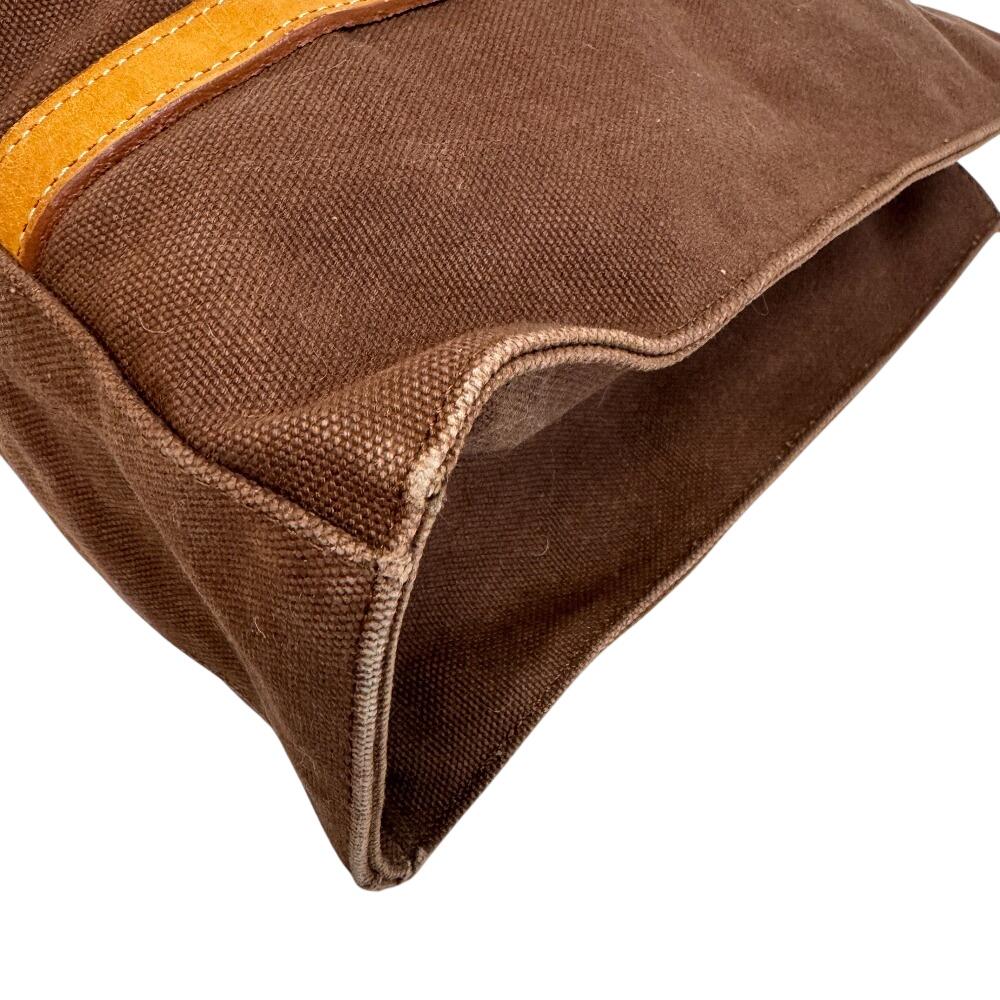 BURBERRY Blue Label Nova Check Shoulder canvas Tote Bag Brown canvas Used