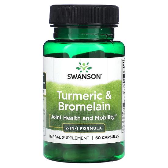 

Turmeric & Bromelain, 60 Capsules