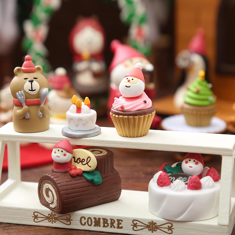 Babbo Natale Giapponese Ornamenti Natalizi in Resina Fatti a Mano