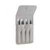 Xiaomi 4pcs Tweezers Set Women'S Facial Tweezers Leg Tweezers Hair Removal for Infections Professional Stainless Steel Precision Black