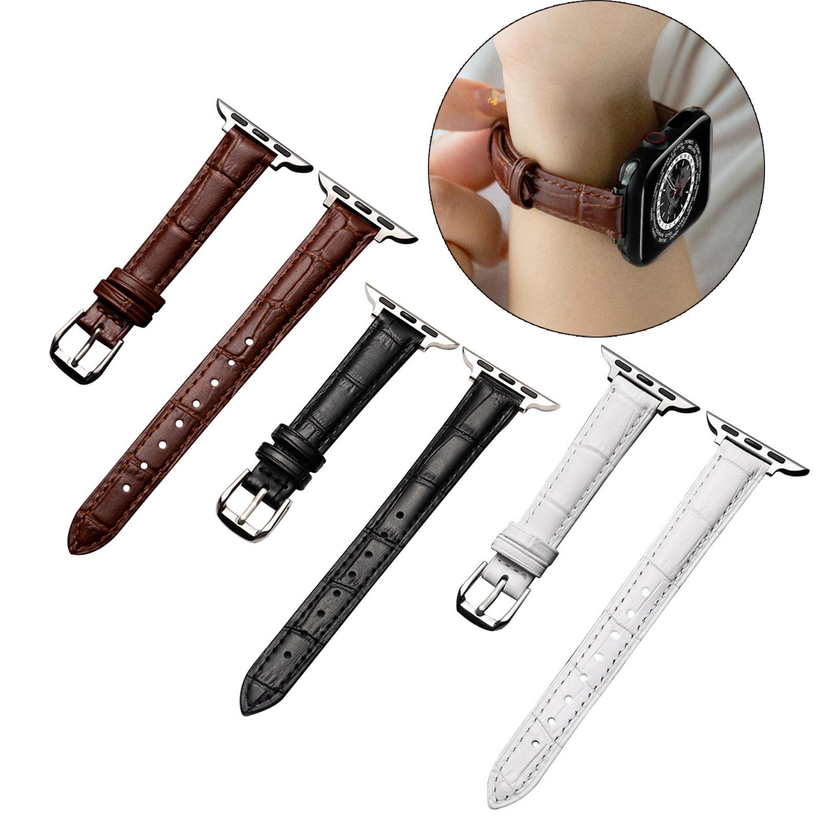 

НОВЫЙ кожаный ремешок для Apple Watch Band 49 мм, 44 мм, 42 мм, 40 мм, 38 мм, 41 мм, 45 мм, регулируемый модный ремешок для браслета для IWatch Ultra 8, 7, 6 SE, 5, 4, 3, 2, 1 серии