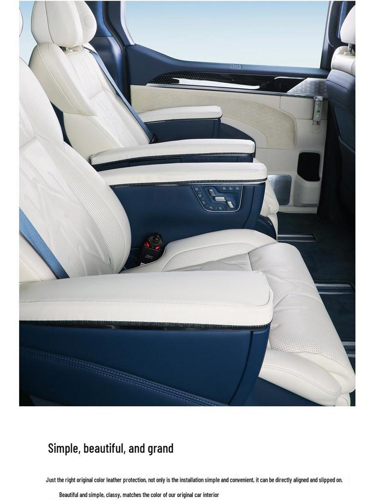 Zeekr 009 Leather Armrest & Aisle Protection Cover for Second Row - Car Interior Upgrade Accessory