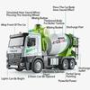 1:24 Electric Trailer Flatbed Car Mixer Truck Model Toy Sound Light Doors Opened Engineering Vehicles Holiday Gifts for Boys