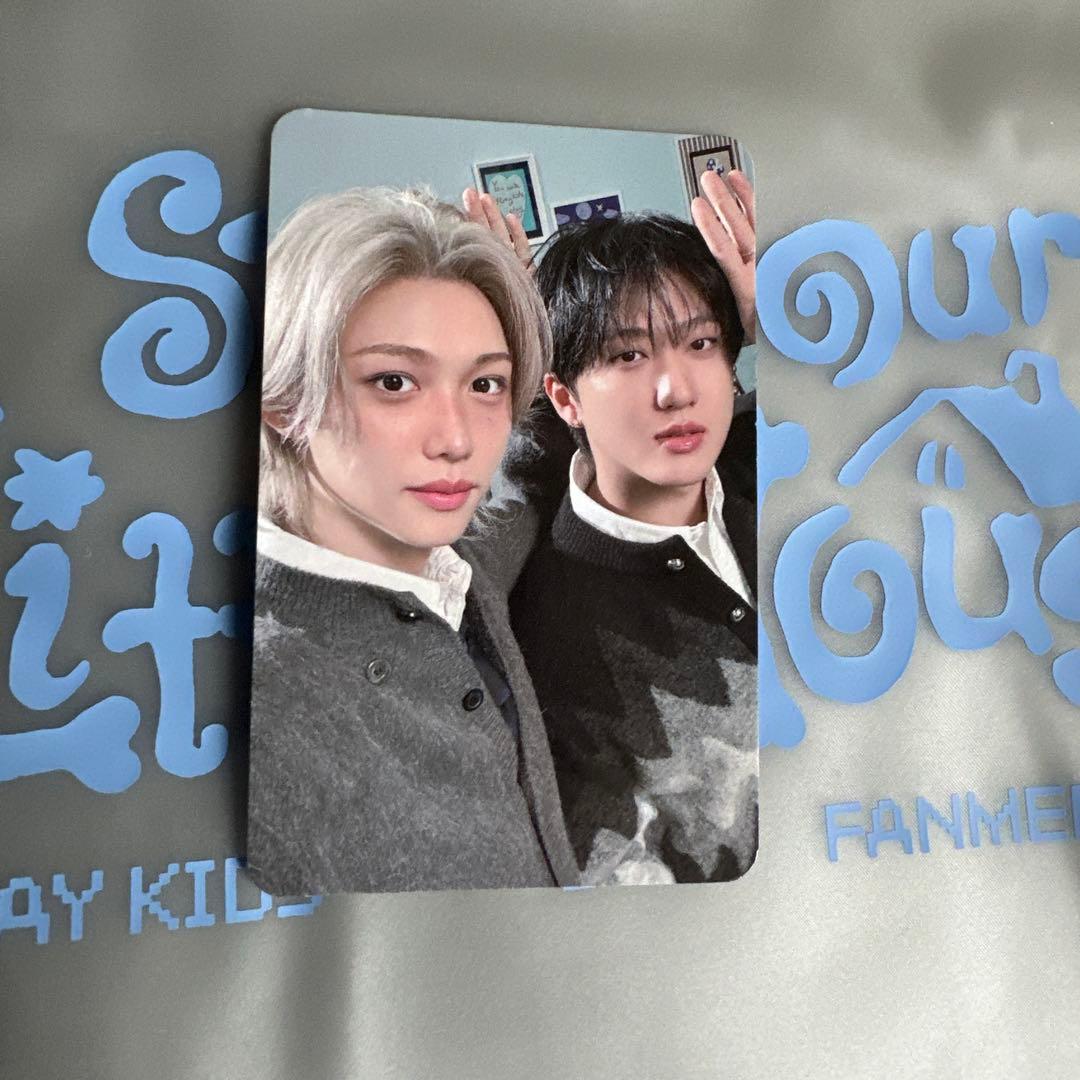 

[USED] Stray Kids Korean Fan Meeting MD PVC Bag Bonus Photocard (Changbin, Felix)