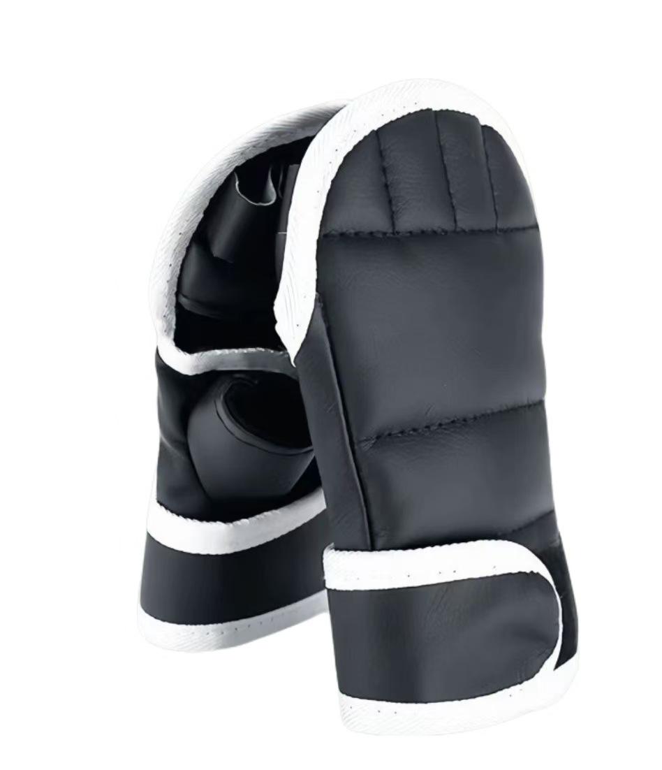 Flame Kids  Thickened Boxing & MMA Half-Finger Gloves for Fitness, Sanda, and Combat Protection