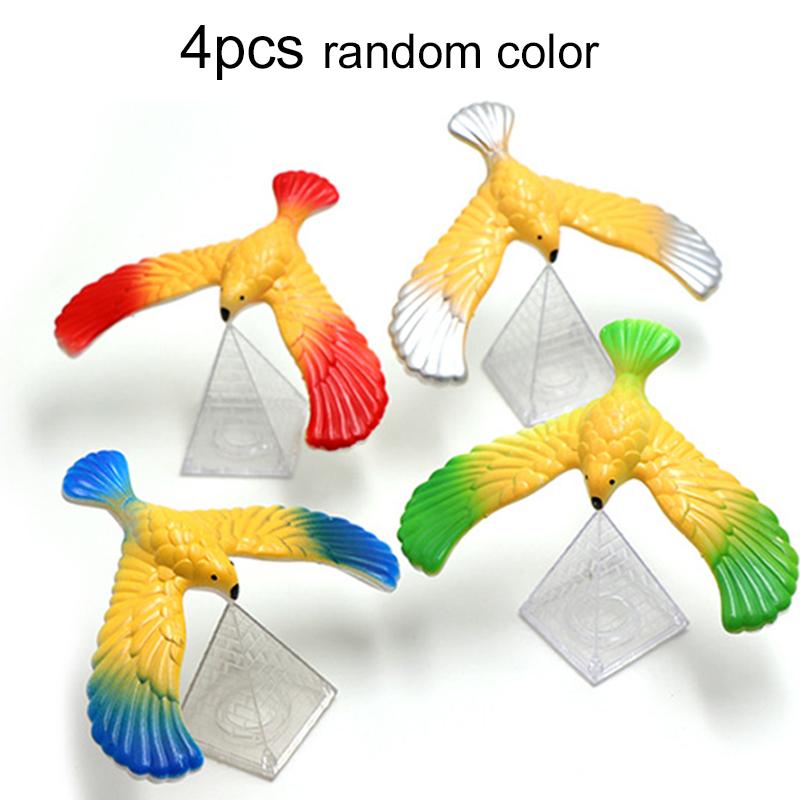 

2~4pcs Gravity Bird Balanced Eagle with Pyramid Plastic Desktop Balance Game Swing Tumbler Children Puzzle Games Toys TMZ