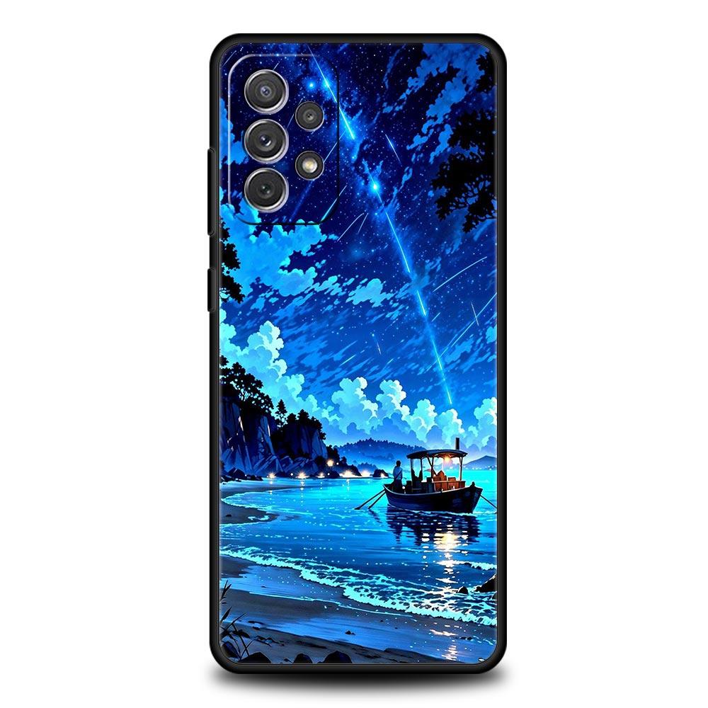 Cartoon Sky Phone Case for Samsung A51 A71 A21S A12 A11 A15 A25 A31 A41 A23 A33 A53 A73 A03S A05S A13 5G A35 A55 Cover