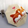 1pc Corgi Love Heart Umbrella with Plastic Handle,Suitable for All Seasons UmbrellaPT430