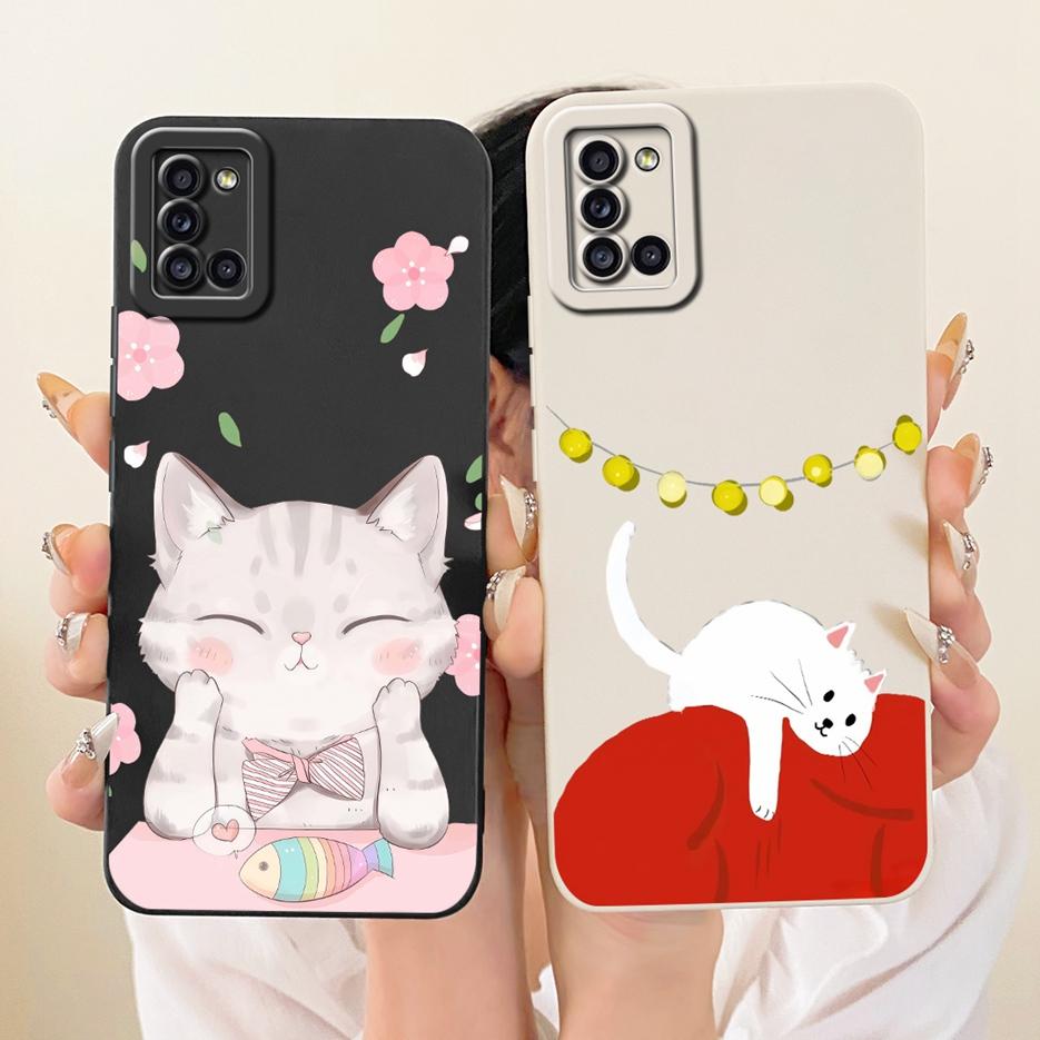 For Samsung Galaxy A31 Case SM-A315F Cute Cat Duck Cartoon Cover Soft TPU Phone Case For Samsung A31 A 41 Galaxy A41 Fundas Bags