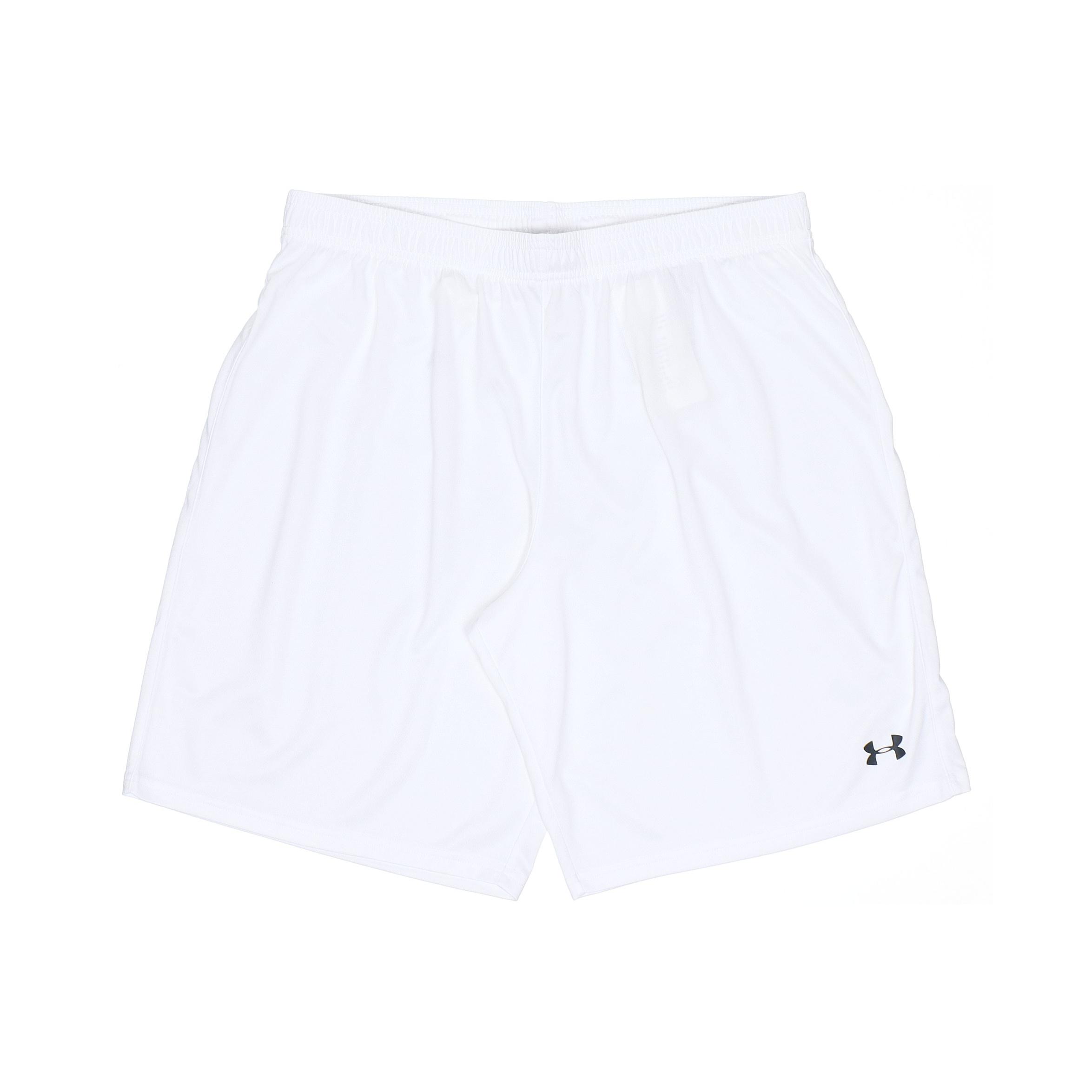 Under Armour Баскетбольные трикотажные тренировочные шорты мужские, белые 21500201-100 L