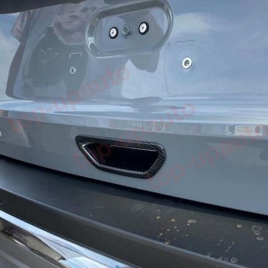 For Nissan Rogue - ABS Carbon Rear Trunk Door Tailgate Handle Cover Trim