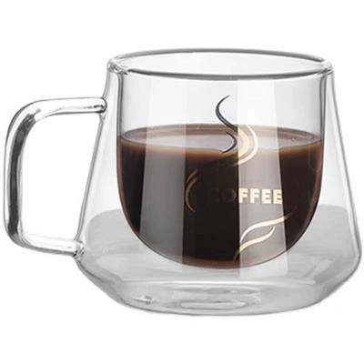 200ml Çift Cidarlı Cam Kahve Kupası Isıya Dayanıklı Espresso Fincanı Latte Cappuccino Çay Su İçin Termo Yalıtımlı Bardak İçecek Takımı