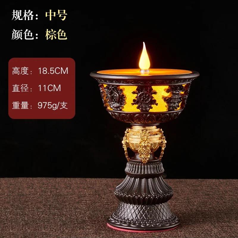 1 Pc Simulated Candle Buddhist Tools in Buddhist Temples Home Decoration Pray for Auspiciousness  home accessories feng shui