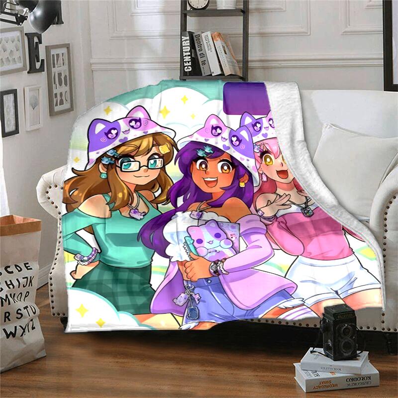Pixel Game Flannel Blanket Soft Warm All-Season Throw, Design for Camping, Car Travel, Hiking Sofa, Bed, Office Perfect Gift for Parties