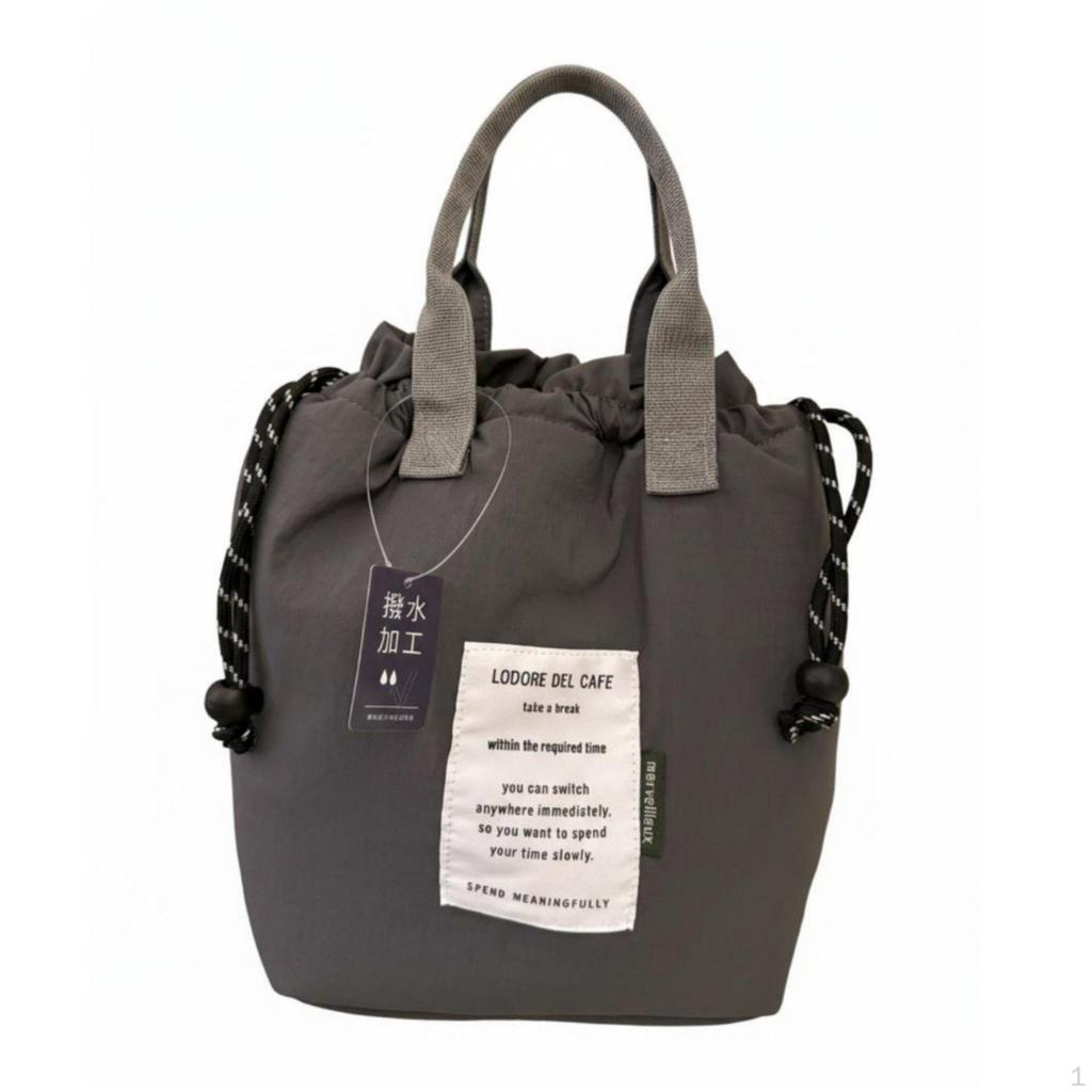 Drawstring Thermal Pouch Waterproof Insulated Bag Portable Design Lunch Tote for Office Workers,