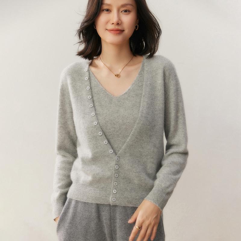 Pulover de damă Qinghe 100% Cașmir Pur - Pulover de iarnă de lux ultra moale