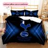 Tottenham Hotspur F.C Pattern Bedding Quilt Set  Home Decoration  Gift (1 * Duvet Cover + 2 * Pillowcase  Without Core)