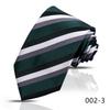 Men's High-Grade 8cm Business Silk Tie with Diagonal Stripes and Plaid Pattern for Wedding Suit