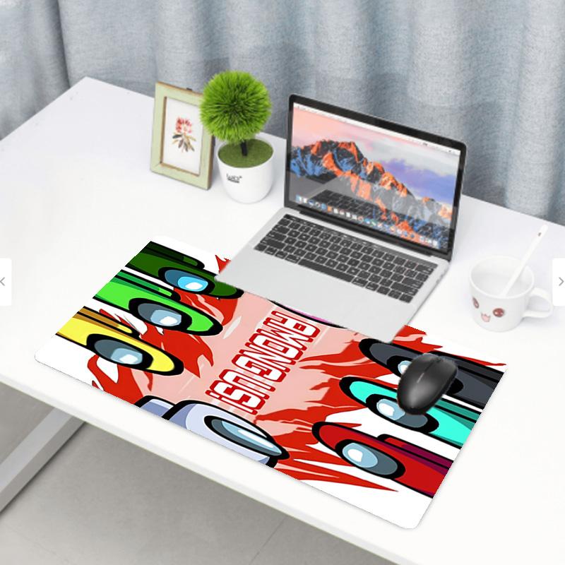 Among Us Print Mouse Pad, Anti‑Slip Desktop Keyboard Mat, for PC Laptop Gaming Working Daily Use, Cool Festival Surprise Gift