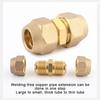 1 Stück 2 3 4 5 mm Schnellverbinder Gerades Rohrverlängerungsstück Schweißfreie Fittings Mit Bördelmuttern Kupferverbinder
