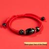 2026 Year of the Horse Zodiac Red Rope Bracelet - Women's/Men's Tai Sui Protective Charm for Horse, Rat, Ox, Rabbit Signs