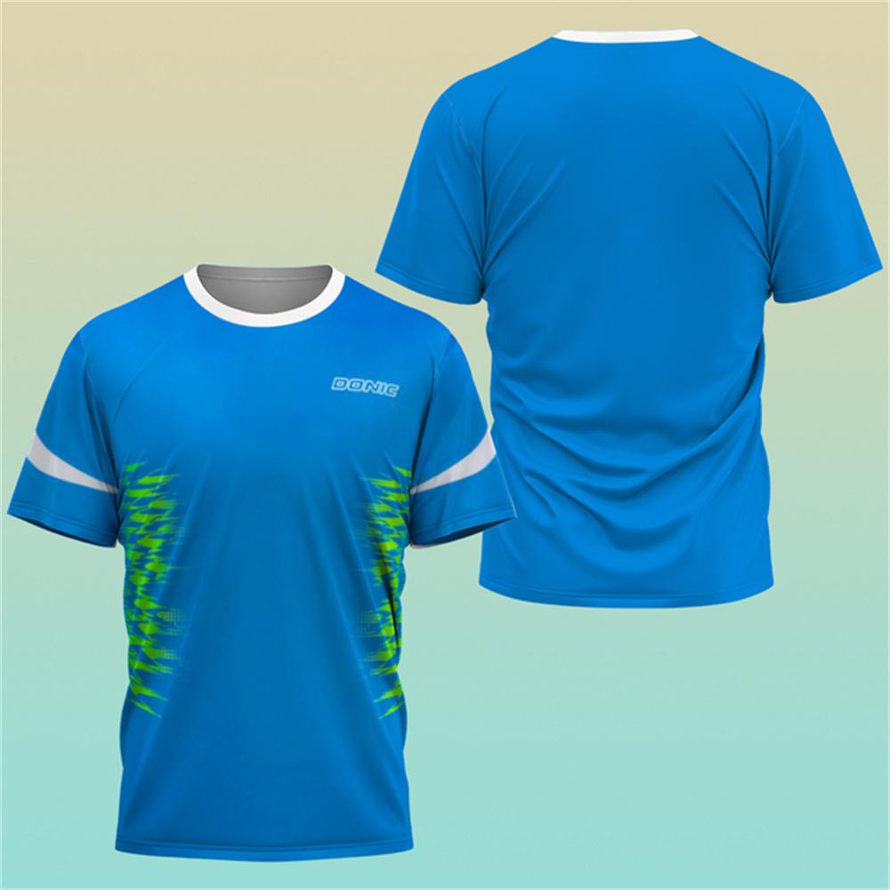 3D Boutique Table Tennis Jerseys Training T Shirt 2024 New Style Sweat Absorbent Comfortable Top Table Tennis Shirt Cloth Jersey