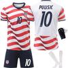 Mistrovství světa USA. Tým Fotbalový dres Č.. 10 Pulisic Domácí Dětský Pánský Dámský Set Edice