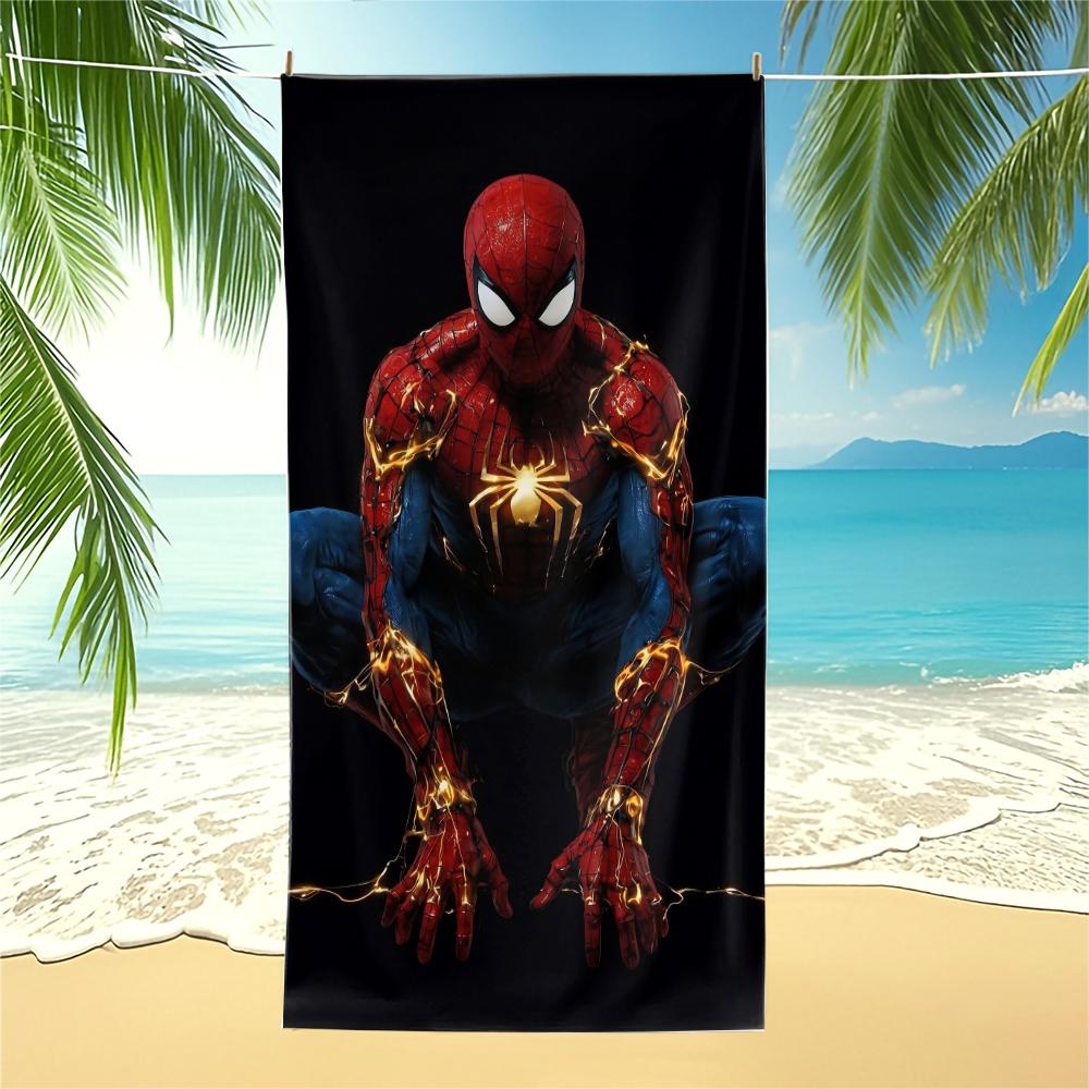Superhero Spider-Man Beach Towel, For Travel Gym Shower Camping Quick Dry Sports Classic Large Beach Towels,Best Kids Boys Gift