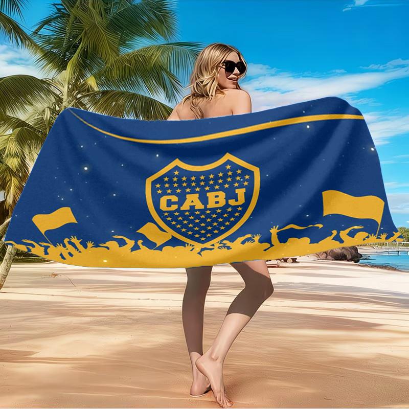 1PC Boca Juniors Crest Design Beach Towel, Microfiber Beach Towel, Perfect For Pool, Beach, Travel, Home Decor Beach Party Fan Gifts