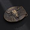 Bull Head Buckle for Teens Men’s Belt Metal Buckles for Pants Cool Clothing Accessories Vintage Adult Waistband Buckle