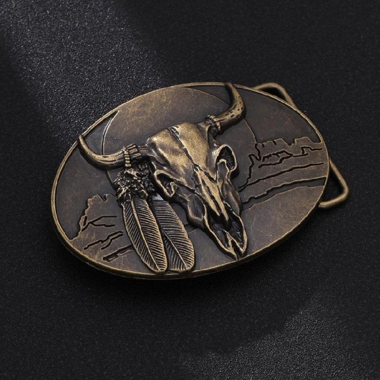 Bull Head Buckle for Teens Men’s Belt Metal Buckles for Pants Cool Clothing Accessories Vintage Adult Waistband Buckle